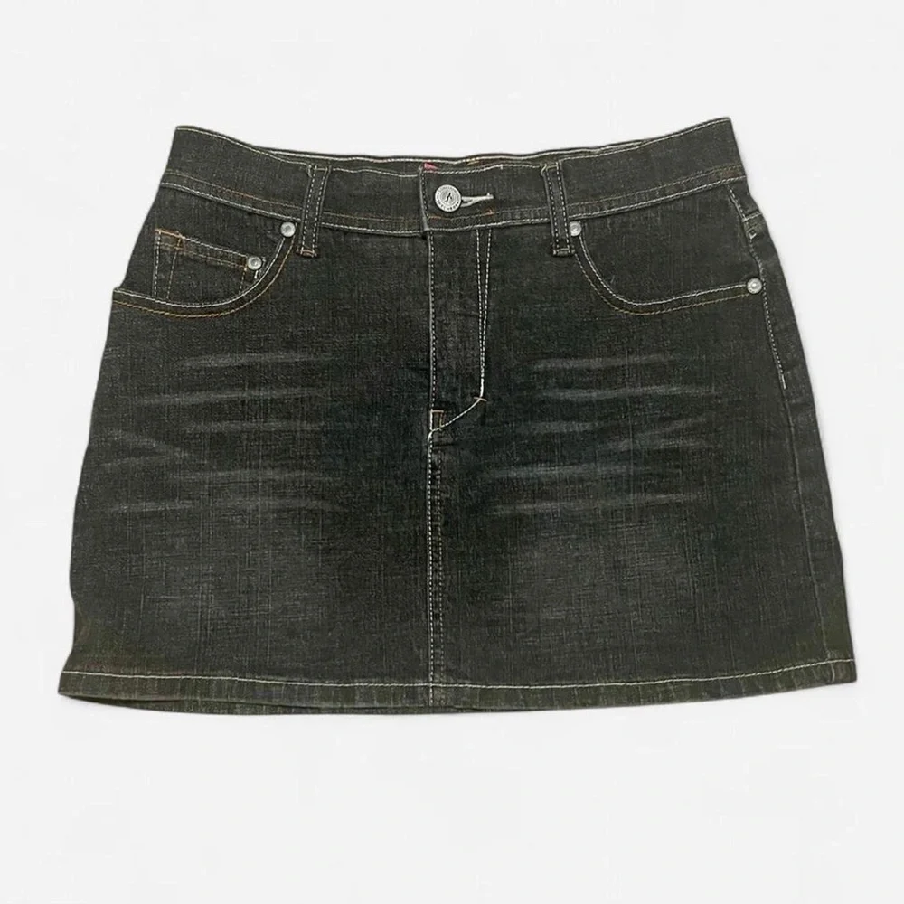 🖤Somethin’ Else by Sketchers Black Denim Mini Skirt